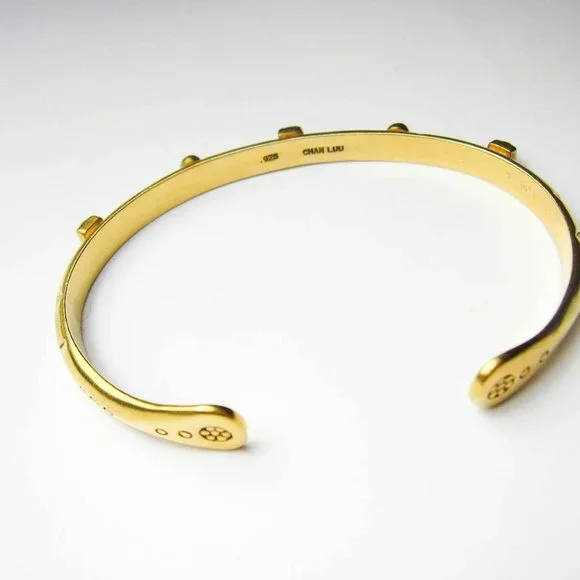 New Chan luu Bangle Cuff 925 Sterling Silver Open Vermeil Bangle Cuff